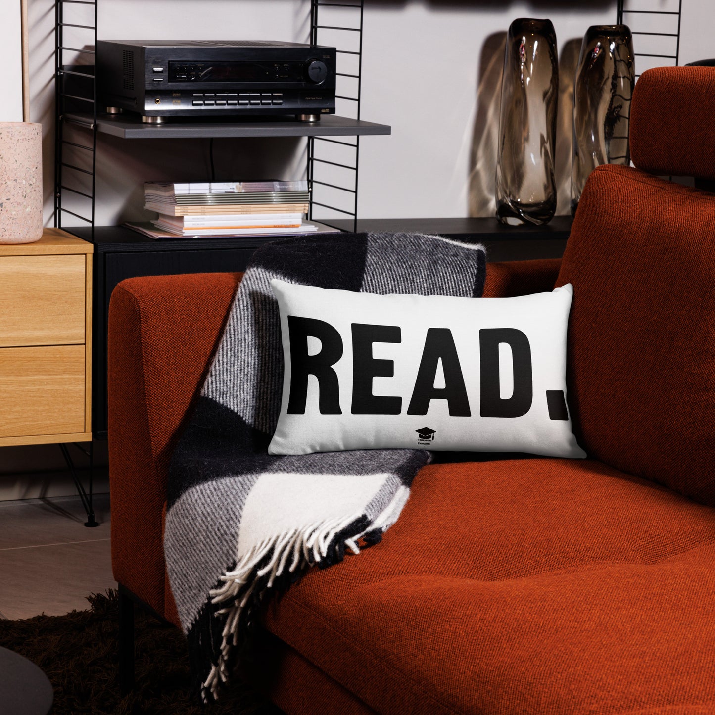 Read / Write Pillow Case - White/Black