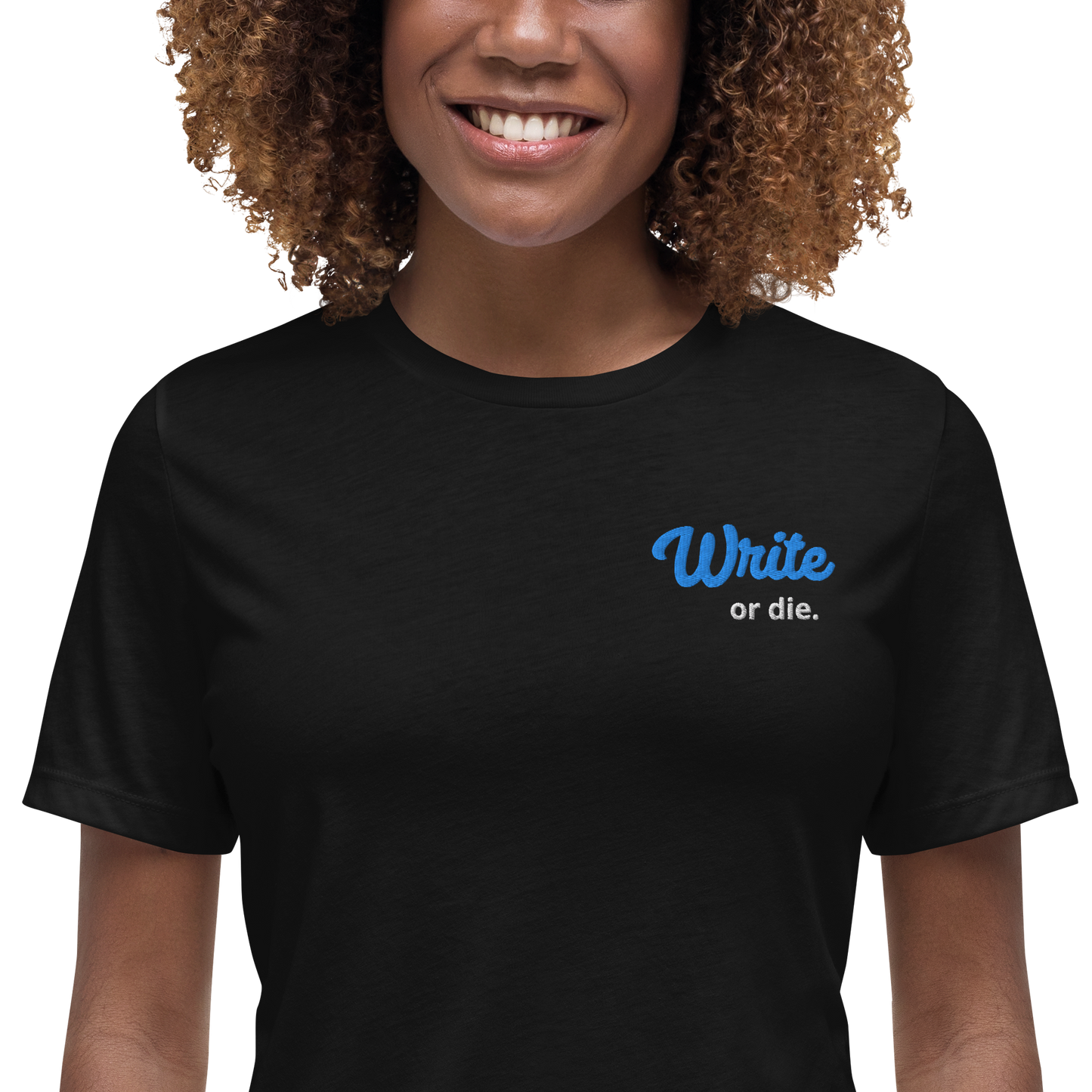 Write or Die Short-Sleeve Black Tee Shirt